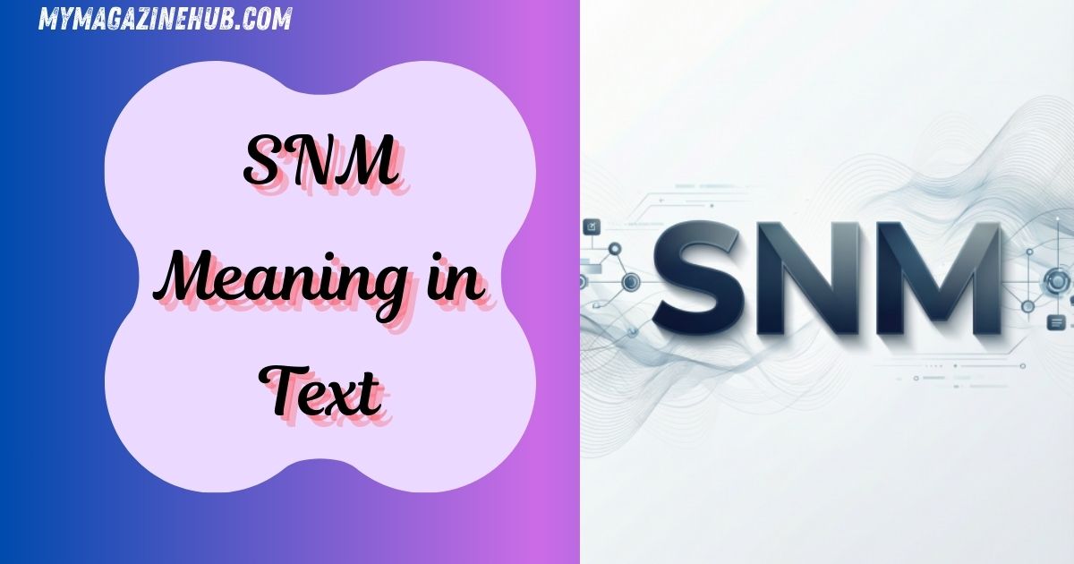 SNM Meaning in Text